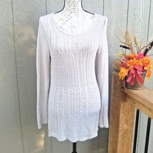 Westport Cream Knit Sweater Dress XS